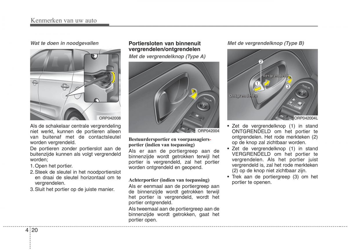 KIA Carens III 3 handleiding / page 110