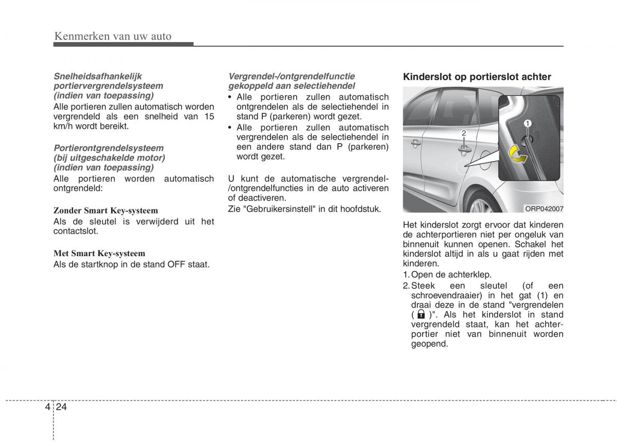 KIA Carens III 3 handleiding / page 114