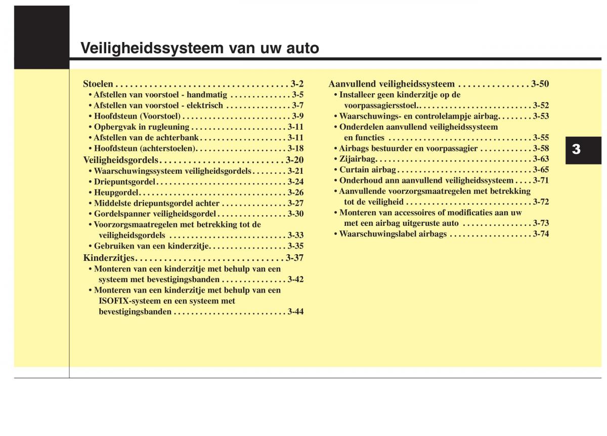 KIA Carens III 3 handleiding / page 17