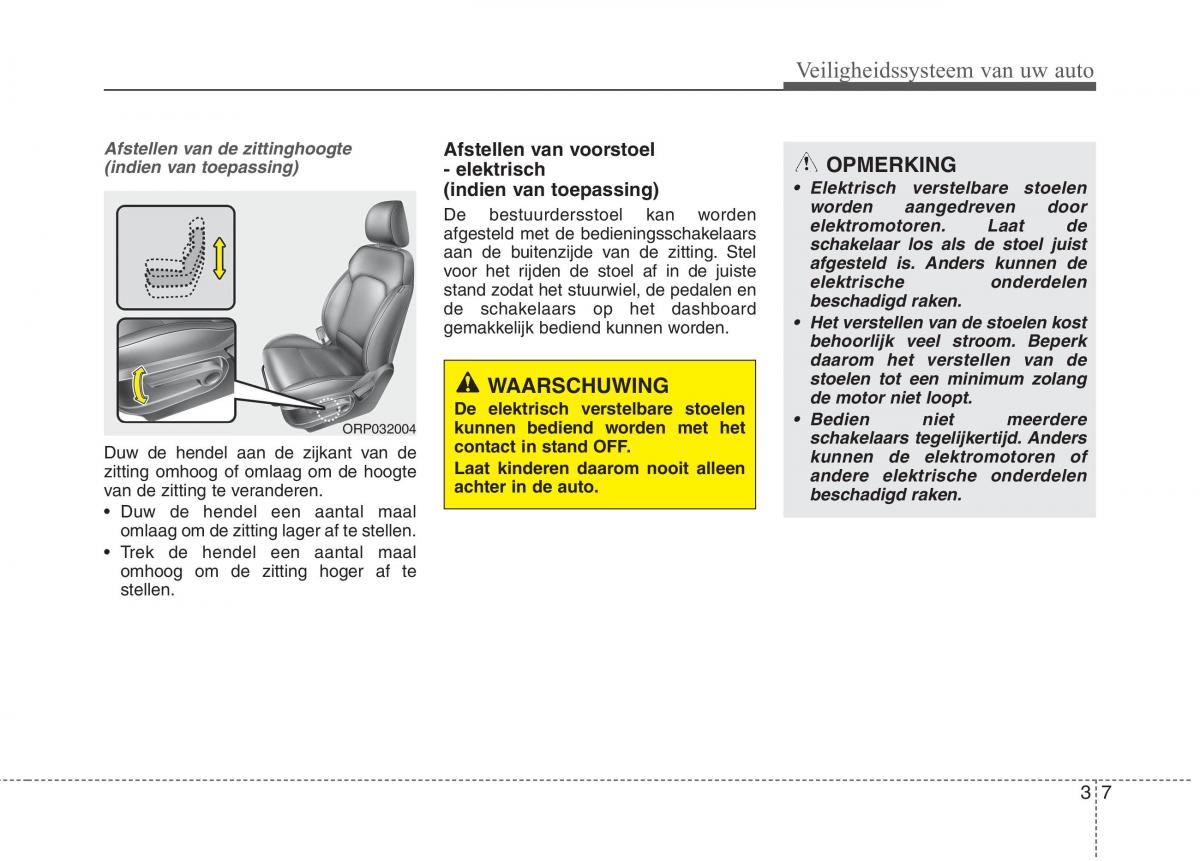 KIA Carens III 3 handleiding / page 23