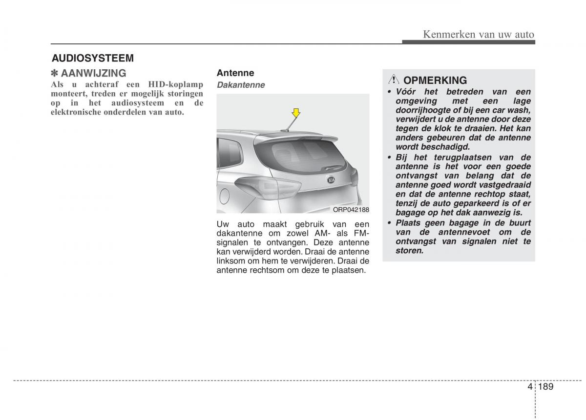 KIA Carens III 3 handleiding / page 279