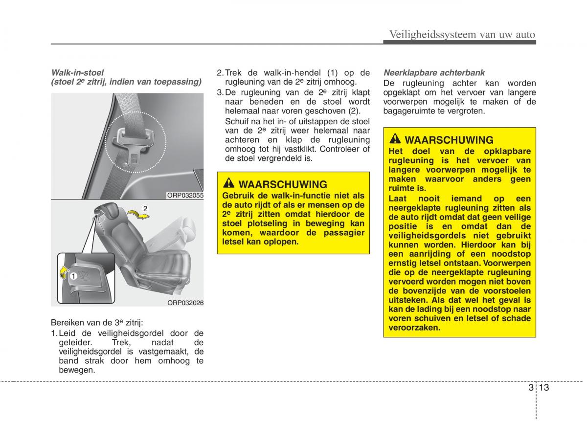 KIA Carens III 3 handleiding / page 29