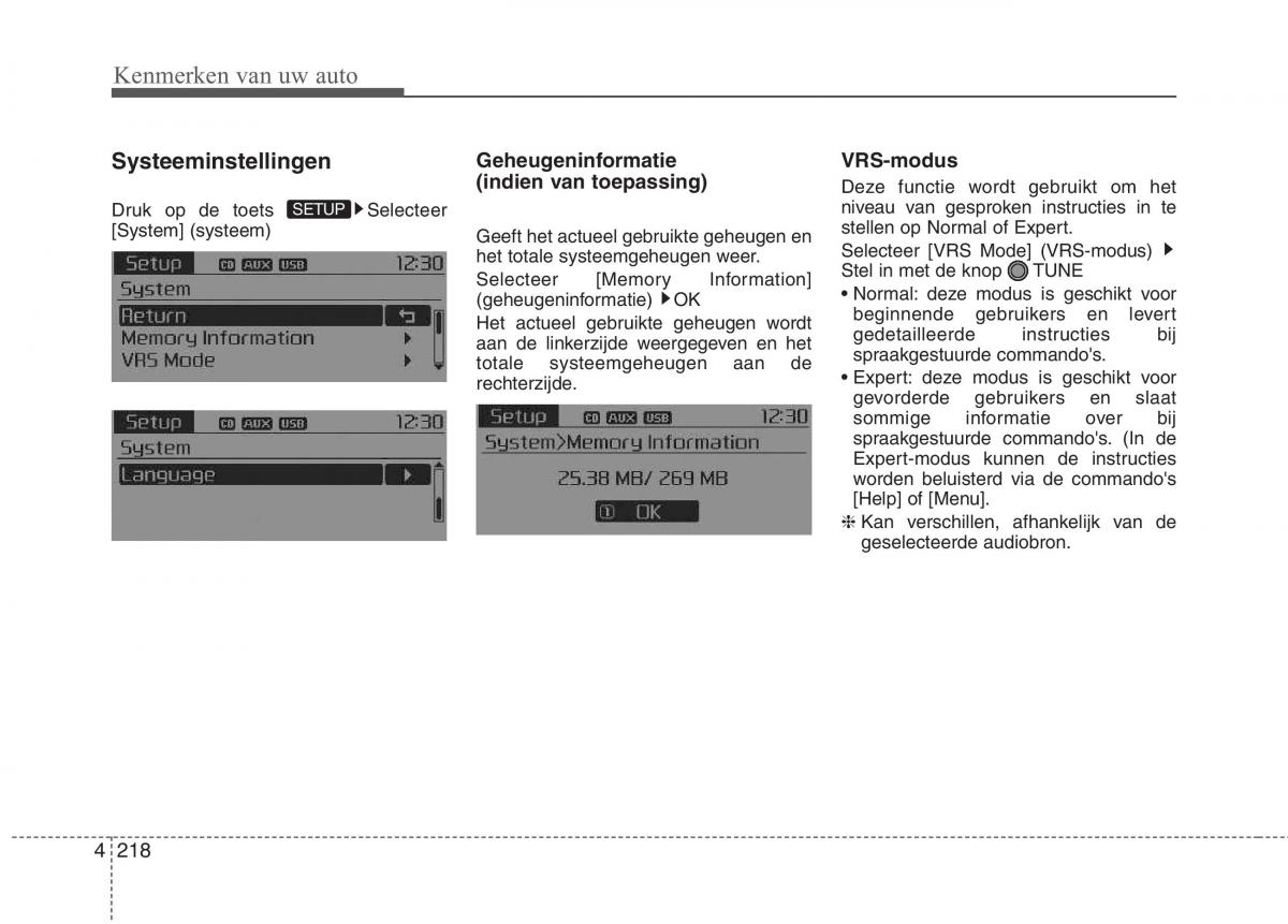 KIA Carens III 3 handleiding / page 308