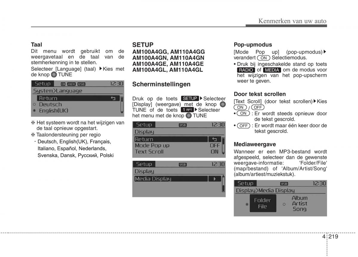 KIA Carens III 3 handleiding / page 309