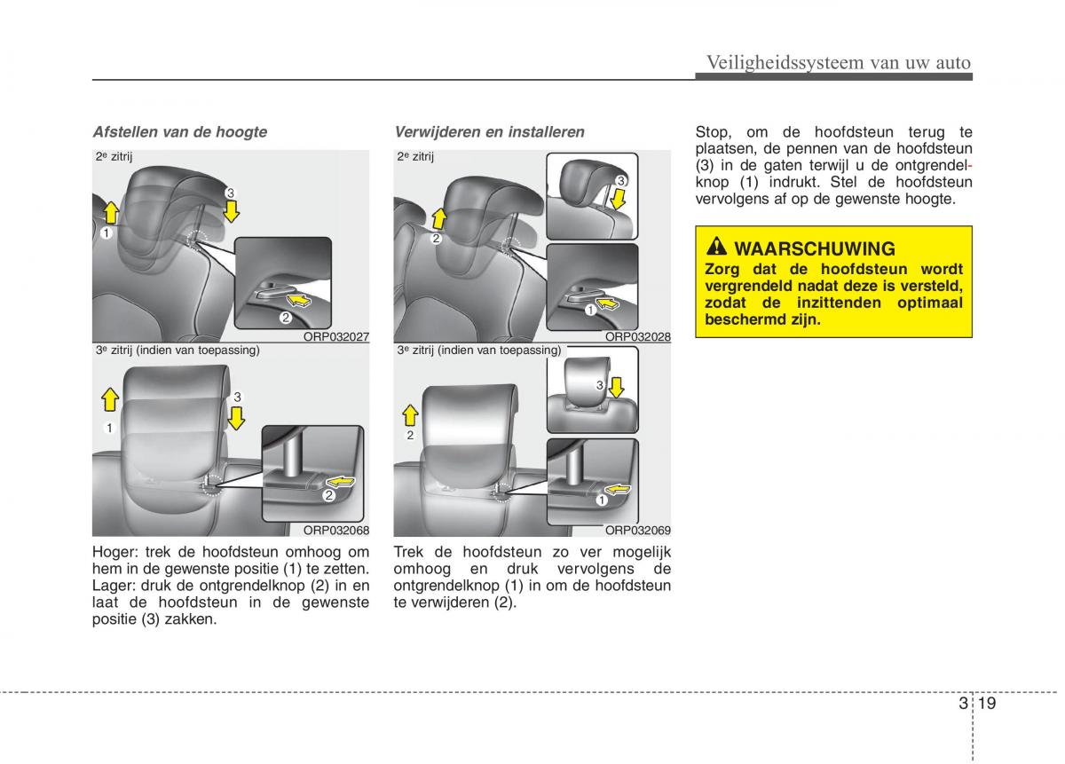 KIA Carens III 3 handleiding / page 35