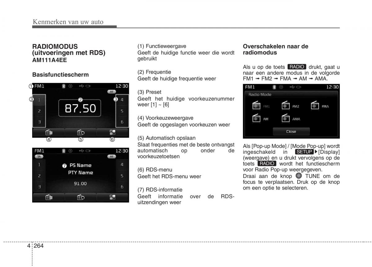 KIA Carens III 3 handleiding / page 354