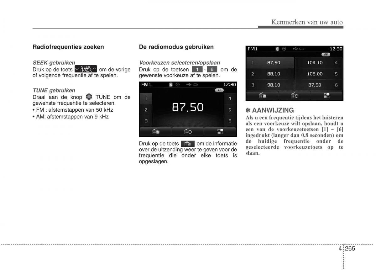 KIA Carens III 3 handleiding / page 355