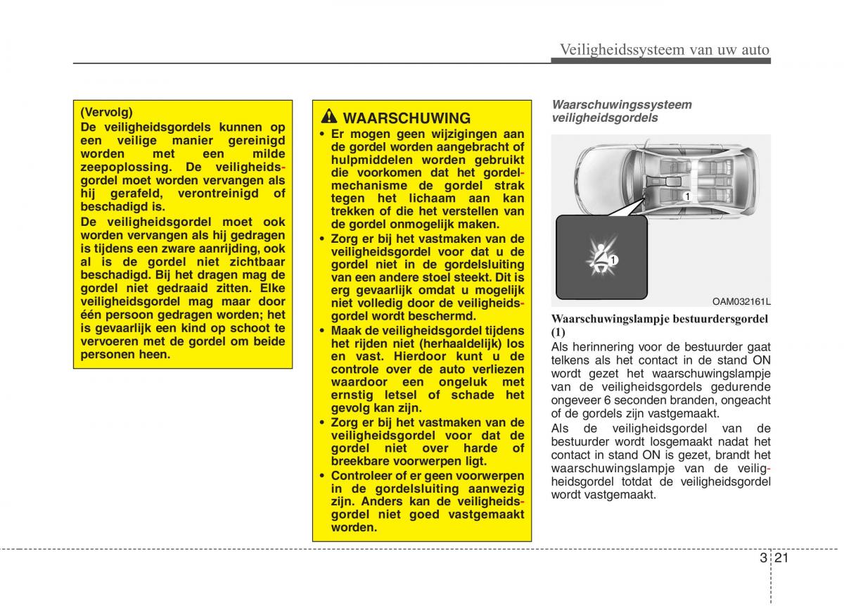 KIA Carens III 3 handleiding / page 37