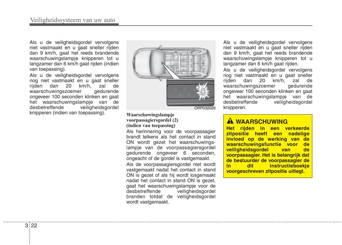 KIA Carens III 3 handleiding / page 38