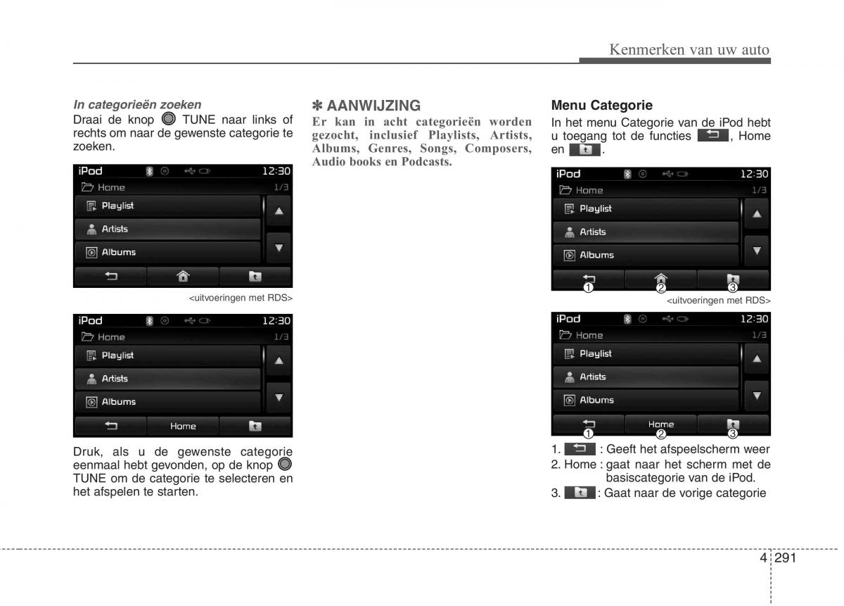 KIA Carens III 3 handleiding / page 381