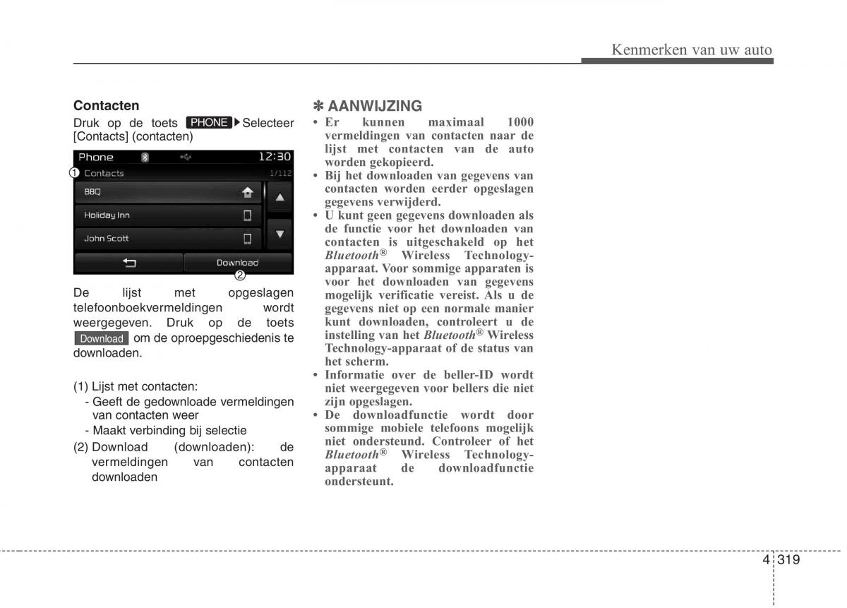 KIA Carens III 3 handleiding / page 409