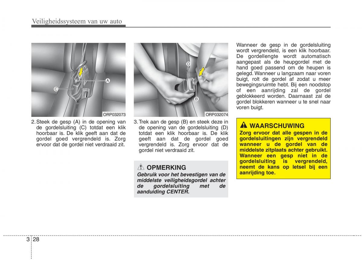 KIA Carens III 3 handleiding / page 44