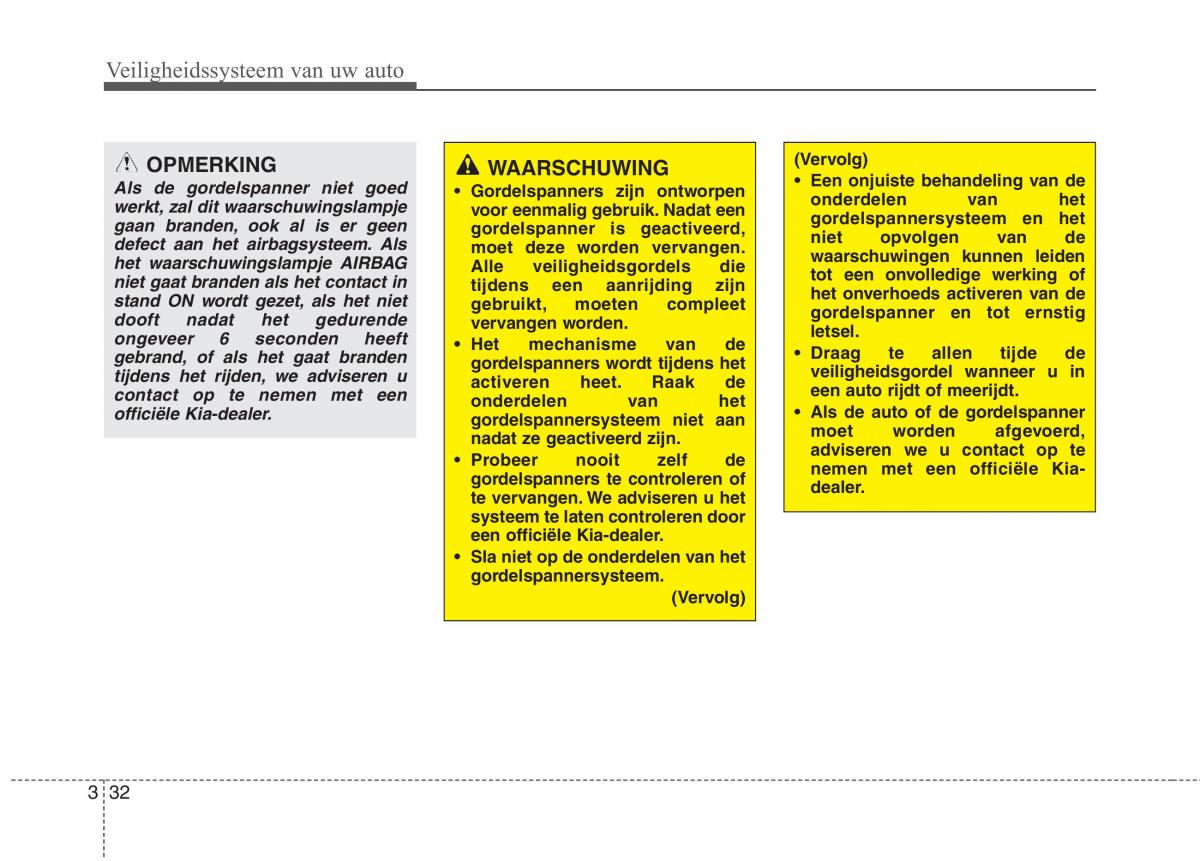 KIA Carens III 3 handleiding / page 48