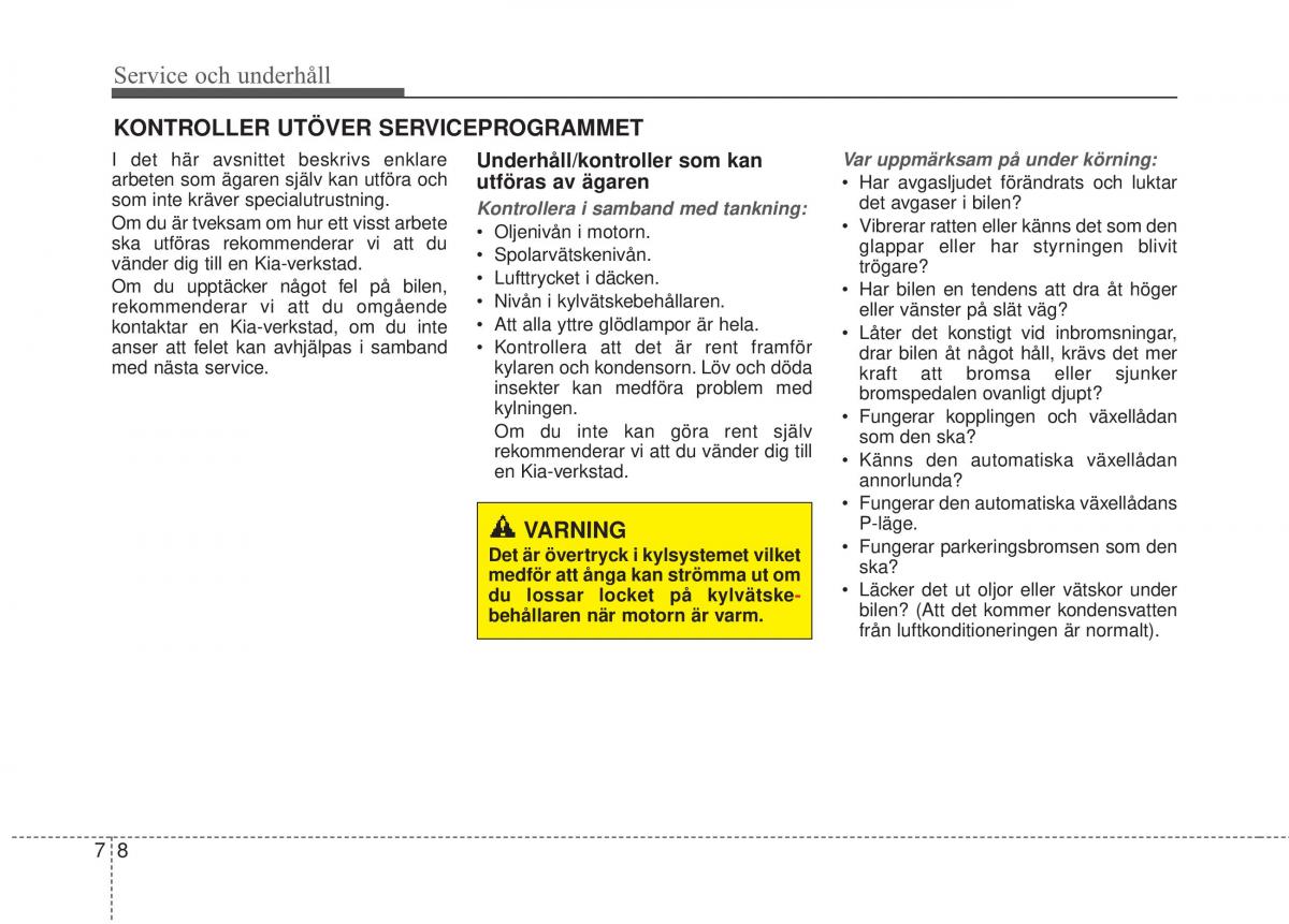 KIA Carens III 3 instruktionsbok / page 548