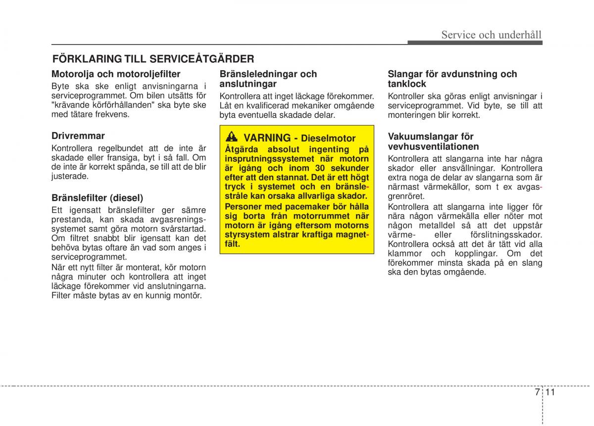 KIA Carens III 3 instruktionsbok / page 551