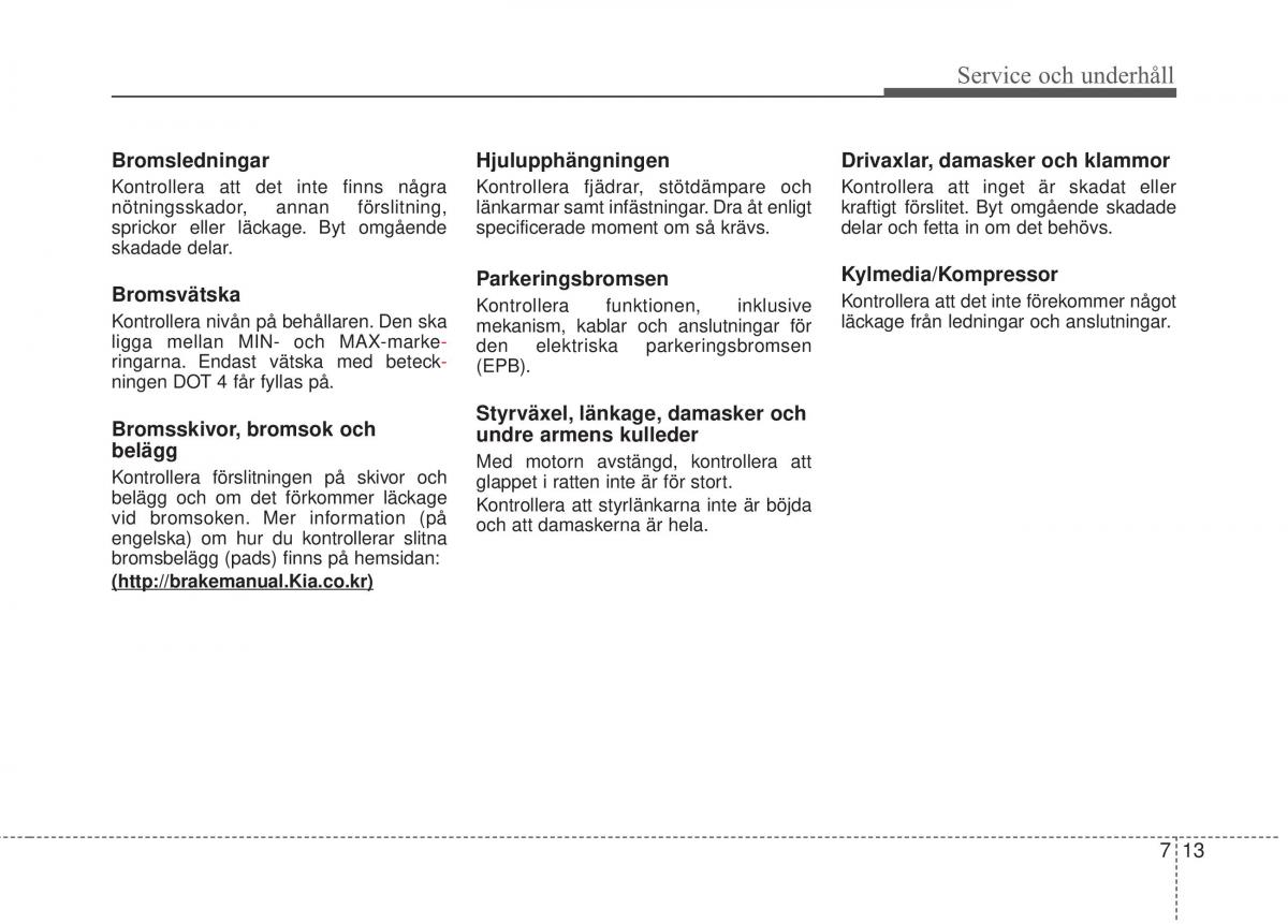 KIA Carens III 3 instruktionsbok / page 553