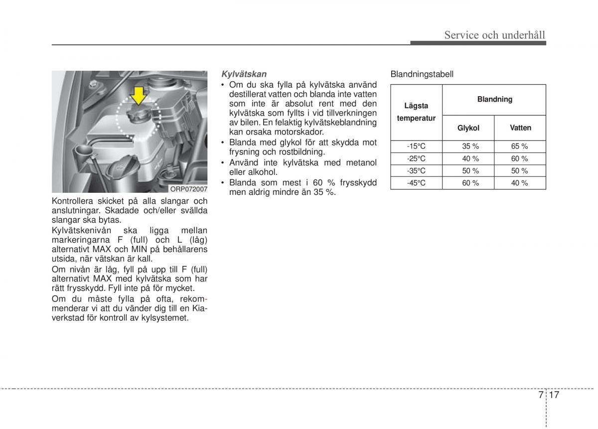 KIA Carens III 3 instruktionsbok / page 557