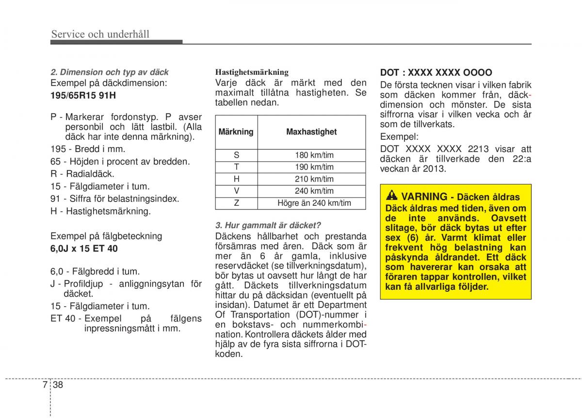 KIA Carens III 3 instruktionsbok / page 578