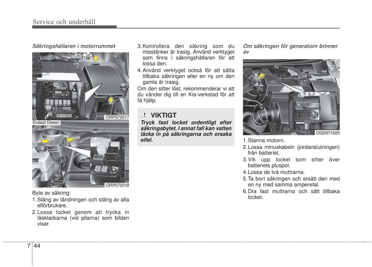 KIA Carens III 3 instruktionsbok / page 584