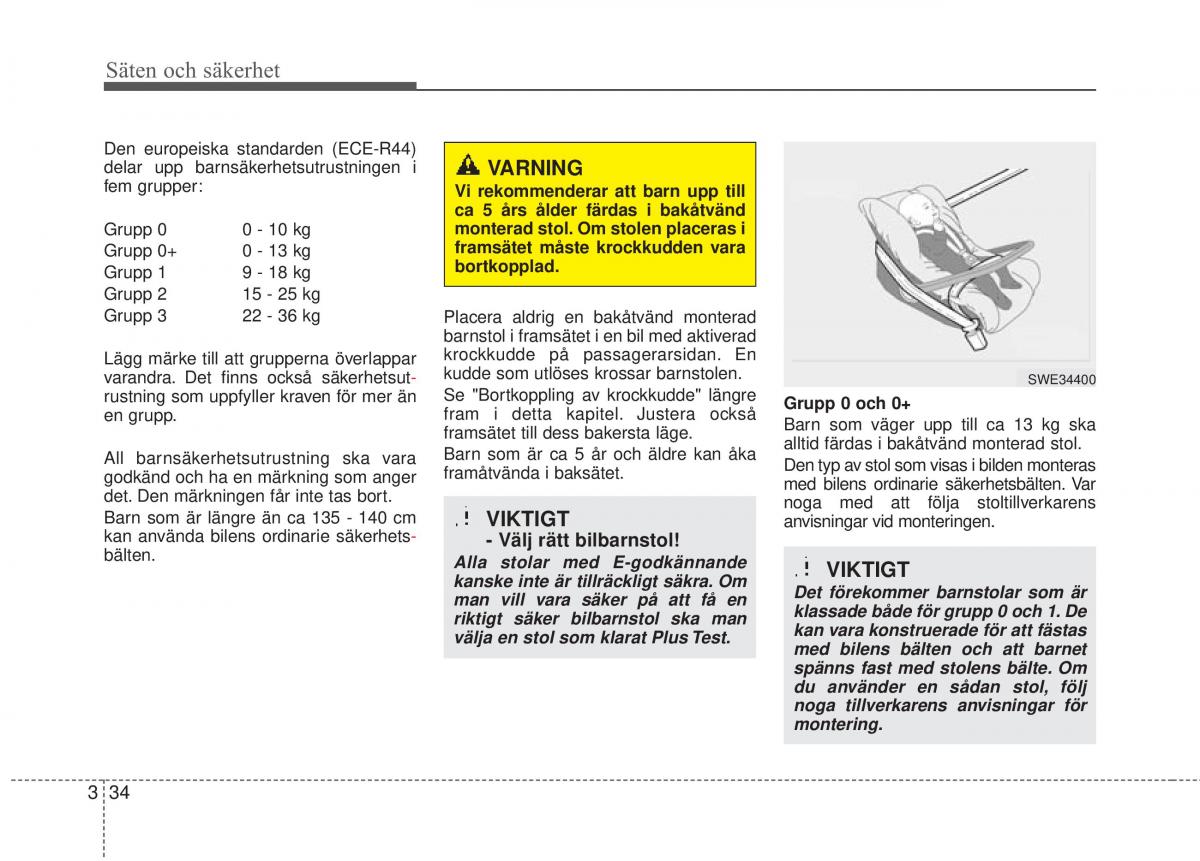 KIA Carens III 3 instruktionsbok / page 61