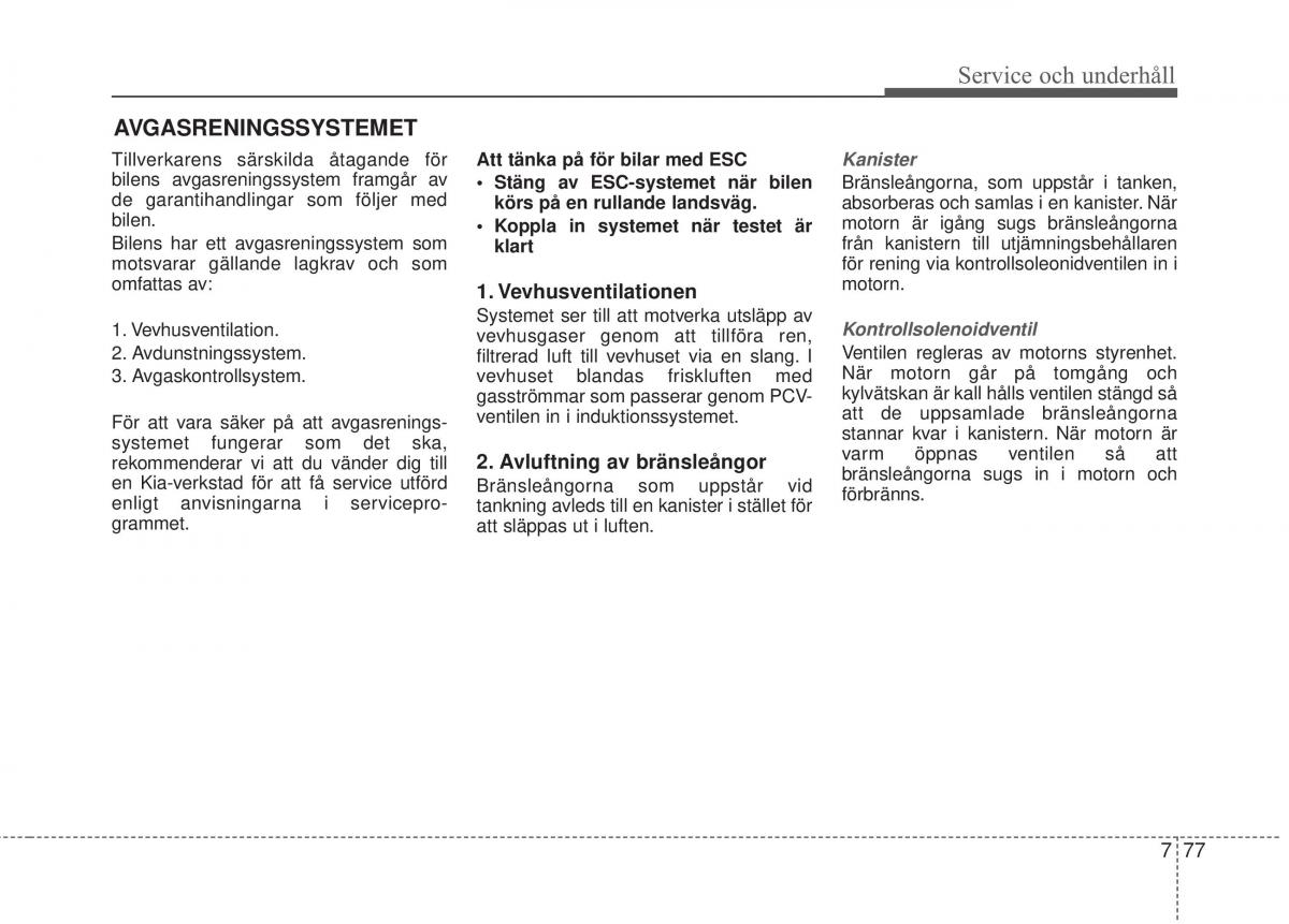 KIA Carens III 3 instruktionsbok / page 617