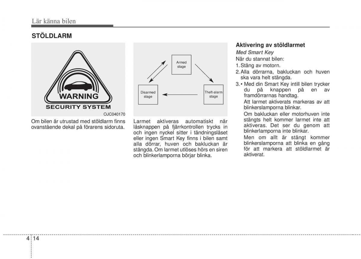 KIA Carens III 3 instruktionsbok / page 102