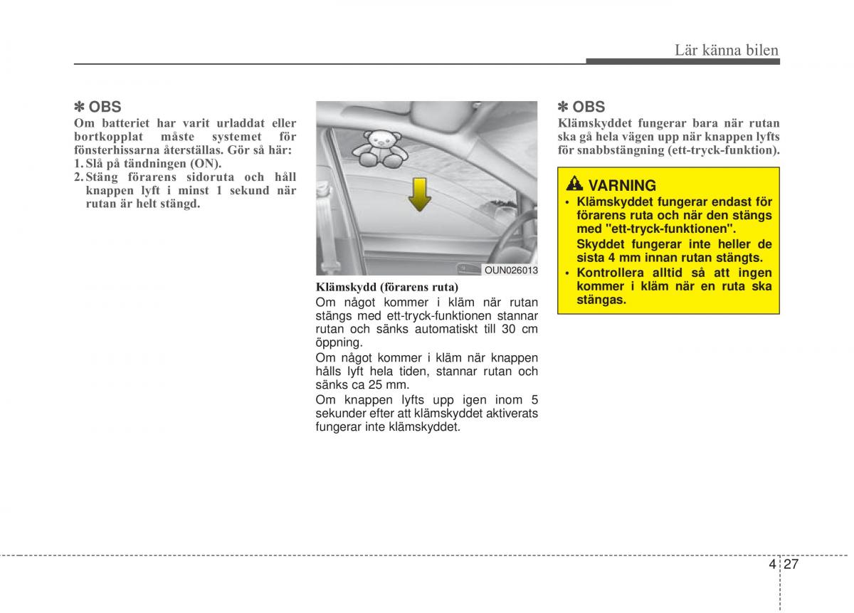 KIA Carens III 3 instruktionsbok / page 115