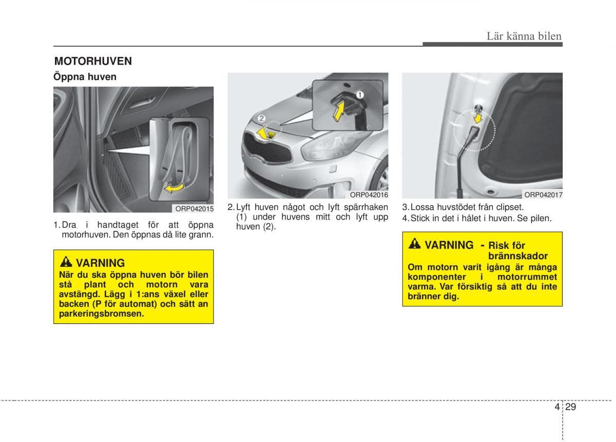 KIA Carens III 3 instruktionsbok / page 117