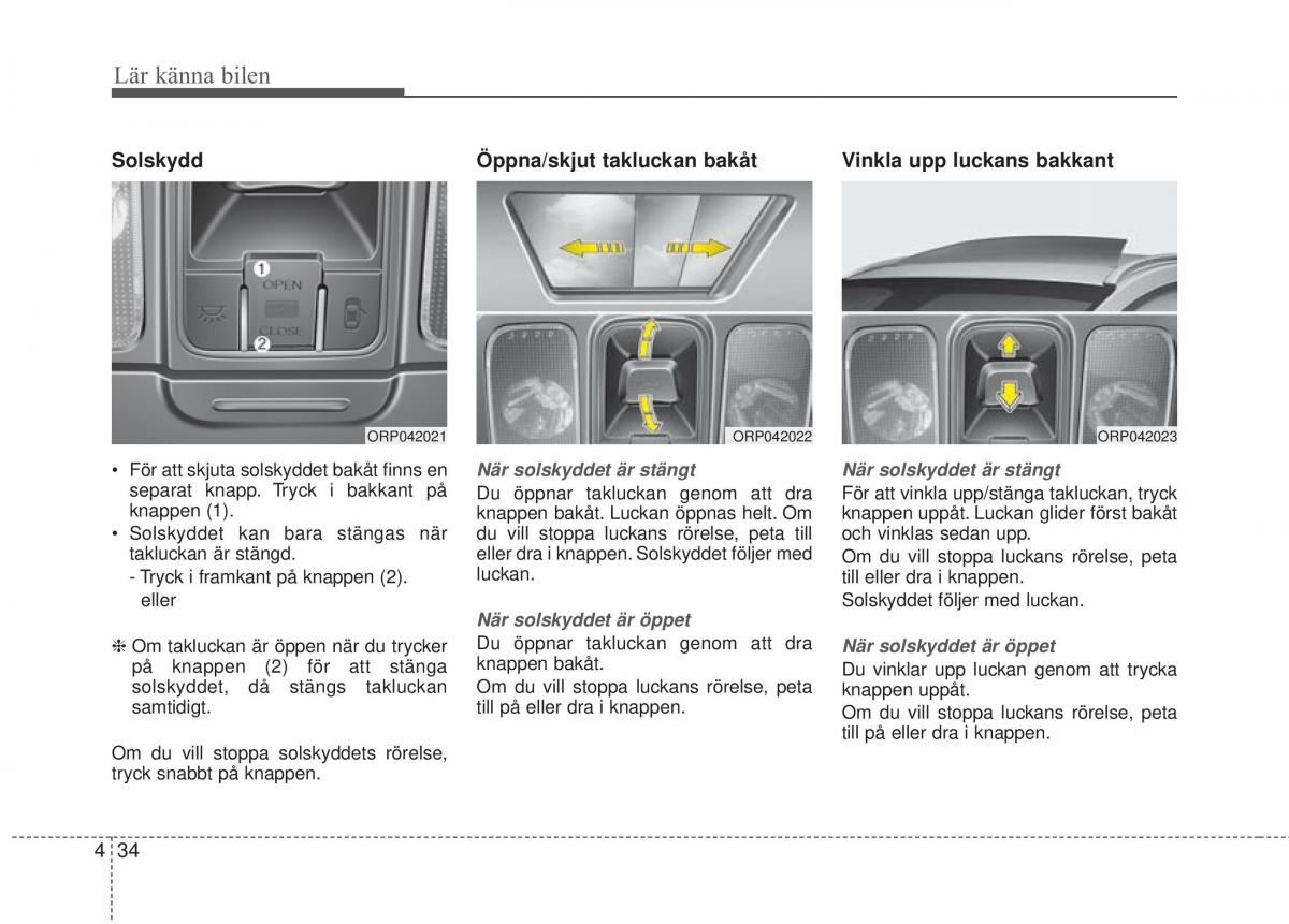 KIA Carens III 3 instruktionsbok / page 122