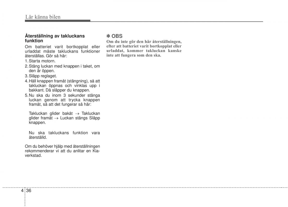 KIA Carens III 3 instruktionsbok / page 124