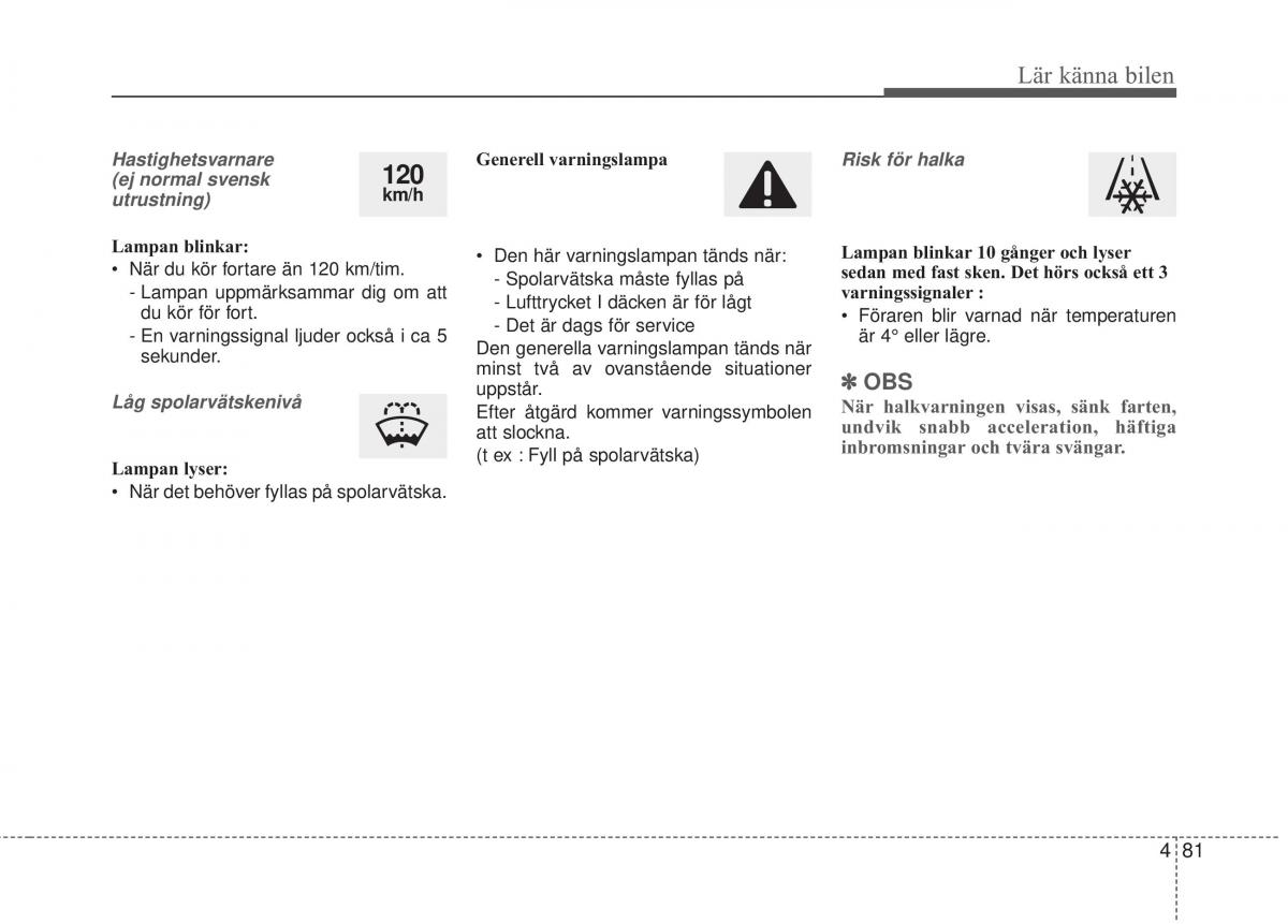 KIA Carens III 3 instruktionsbok / page 169