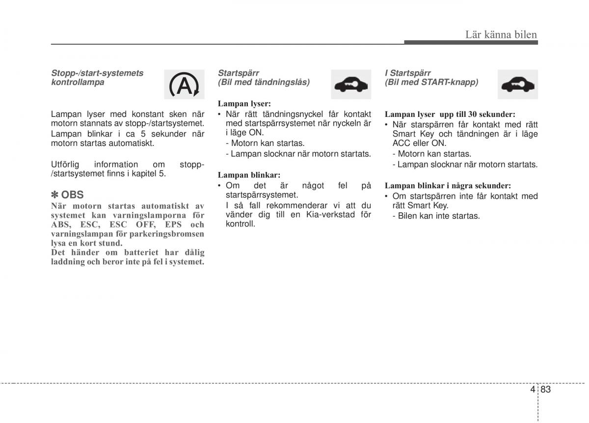 KIA Carens III 3 instruktionsbok / page 171