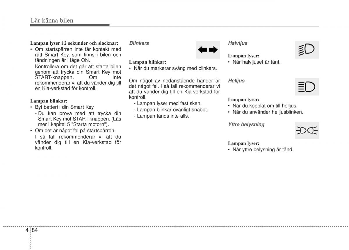 KIA Carens III 3 instruktionsbok / page 172