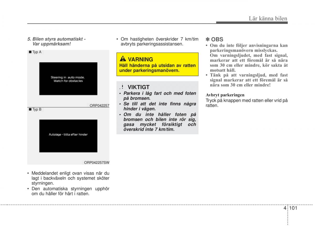 KIA Carens III 3 instruktionsbok / page 189