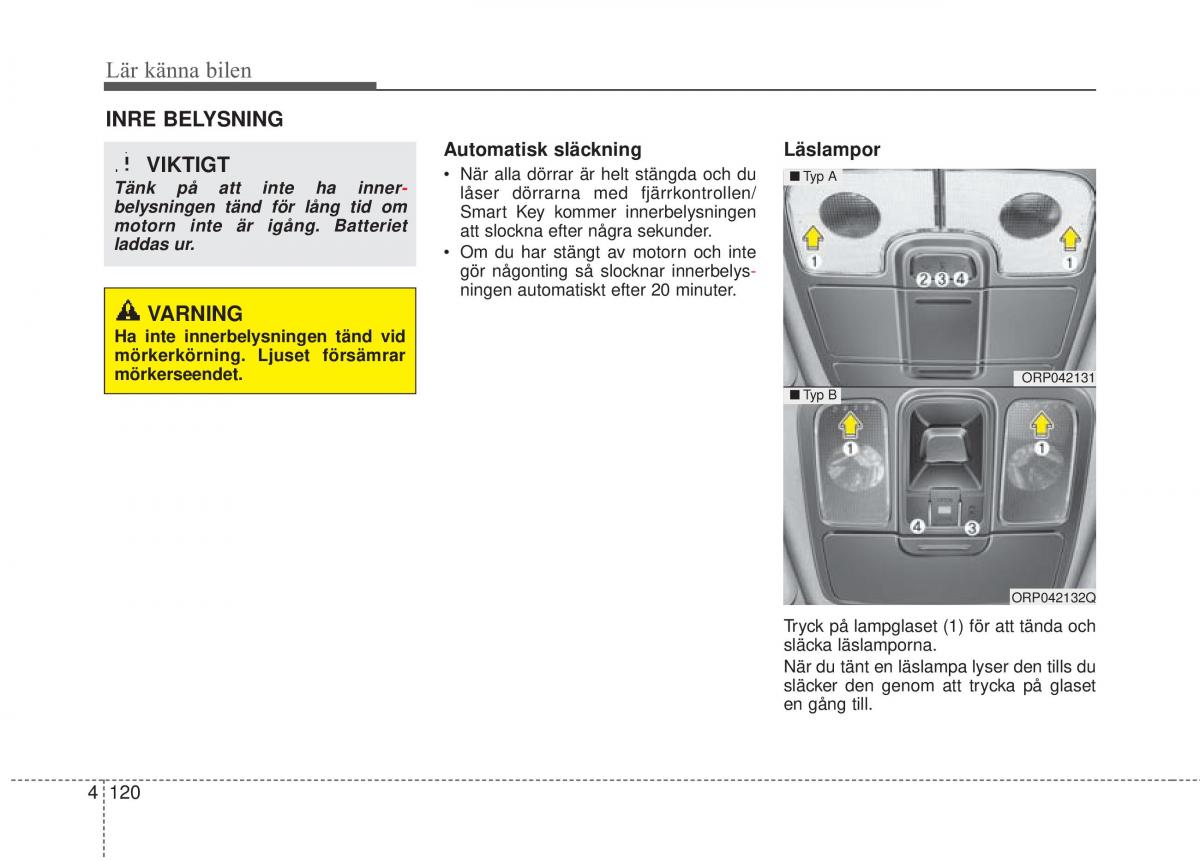 KIA Carens III 3 instruktionsbok / page 208