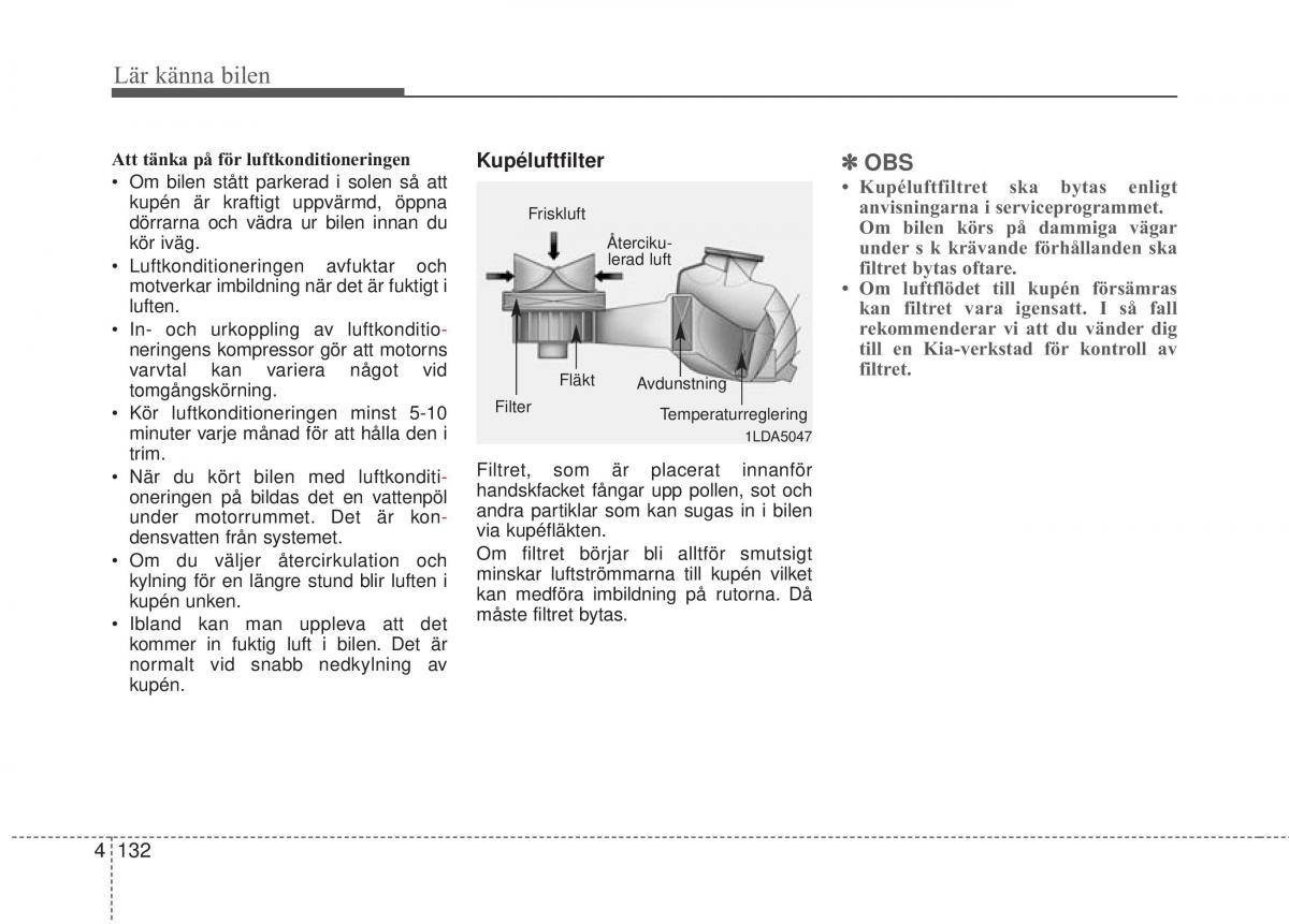 KIA Carens III 3 instruktionsbok / page 220