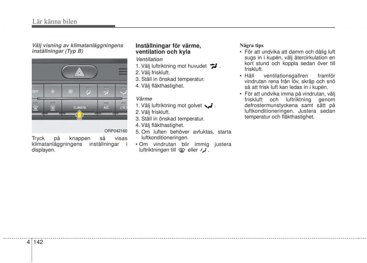 KIA Carens III 3 instruktionsbok / page 230