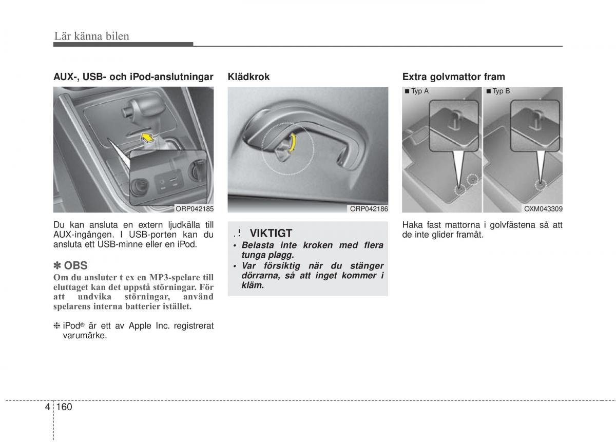 KIA Carens III 3 instruktionsbok / page 248