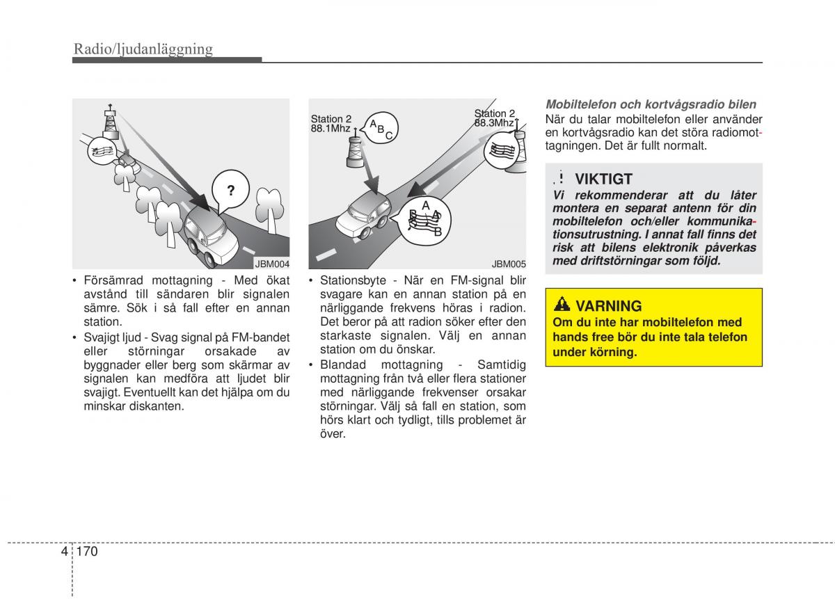 KIA Carens III 3 instruktionsbok / page 258