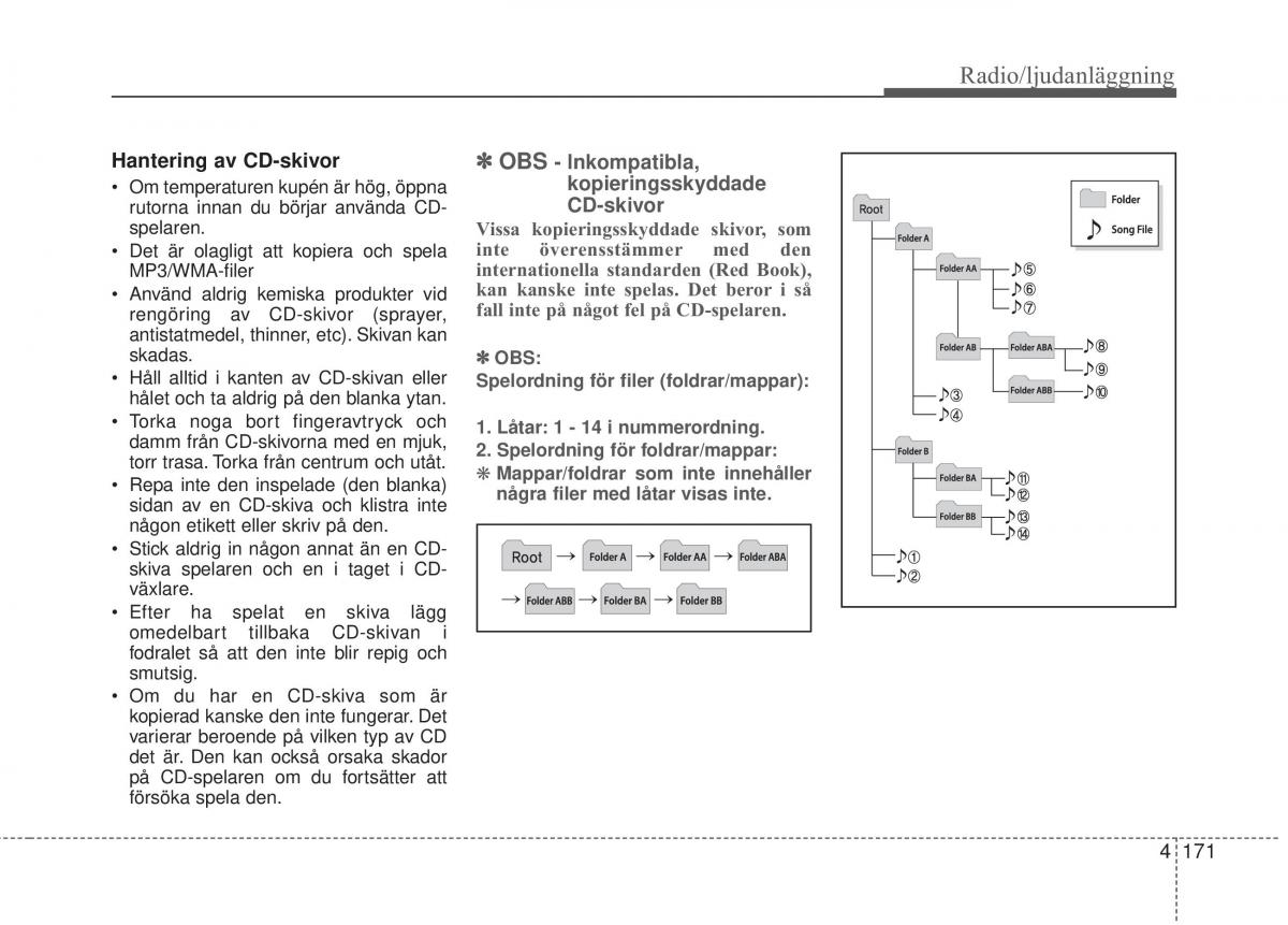 KIA Carens III 3 instruktionsbok / page 259