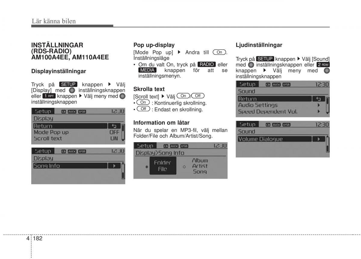 KIA Carens III 3 instruktionsbok / page 270