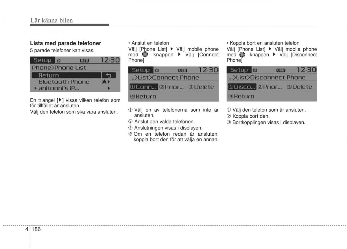 KIA Carens III 3 instruktionsbok / page 274