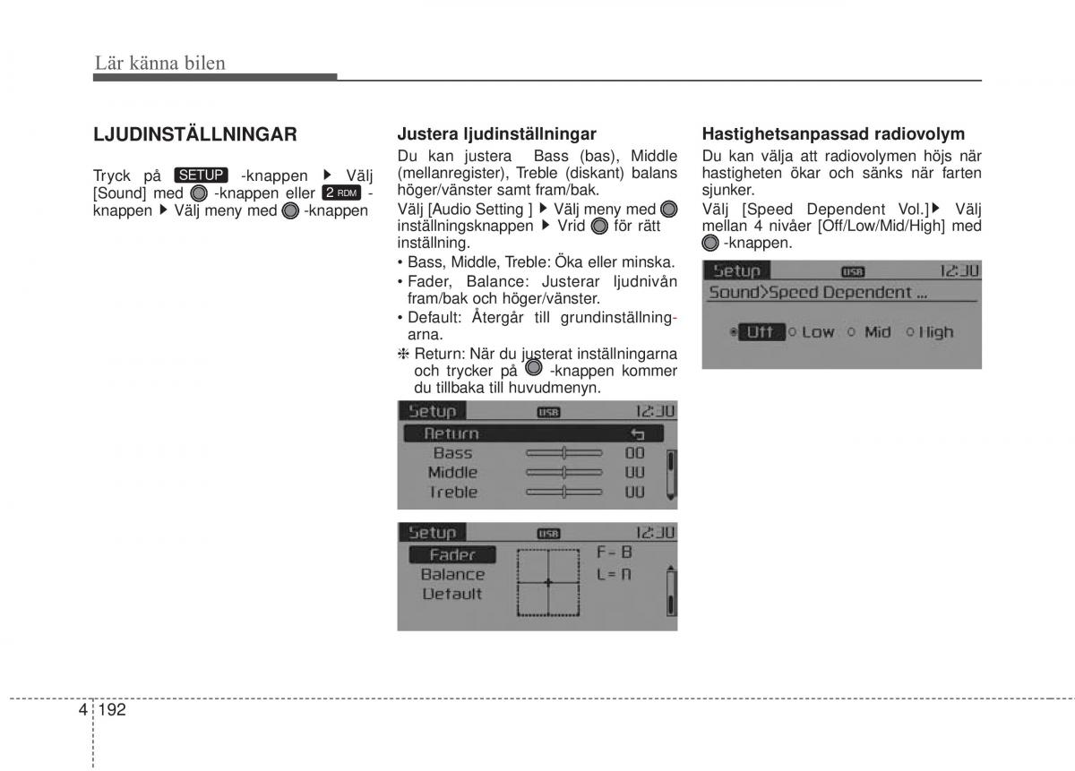 KIA Carens III 3 instruktionsbok / page 280