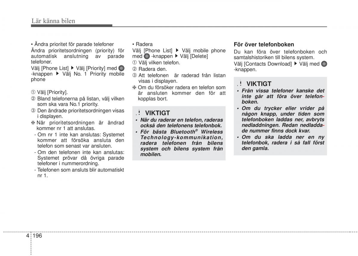 KIA Carens III 3 instruktionsbok / page 284