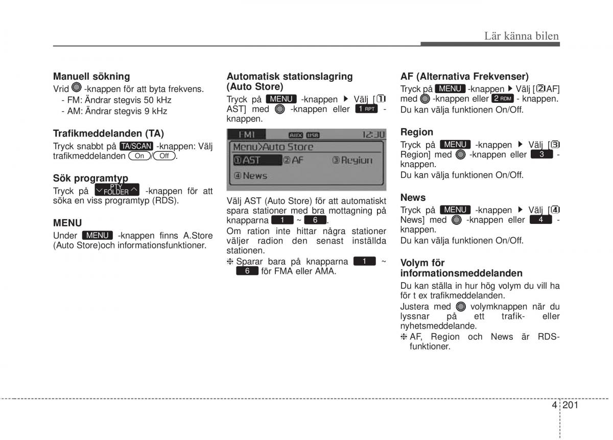 KIA Carens III 3 instruktionsbok / page 289