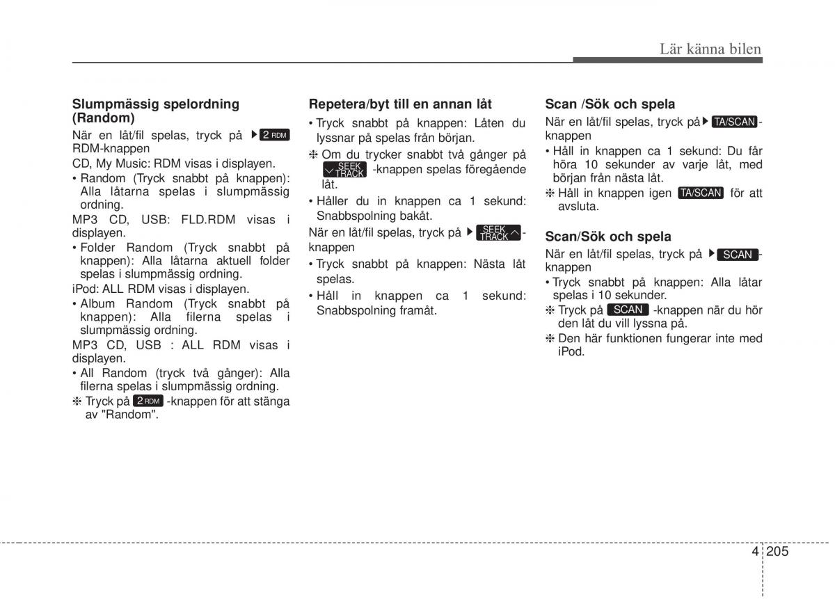 KIA Carens III 3 instruktionsbok / page 293