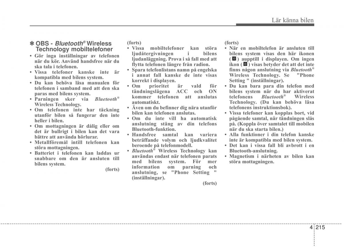 KIA Carens III 3 instruktionsbok / page 303