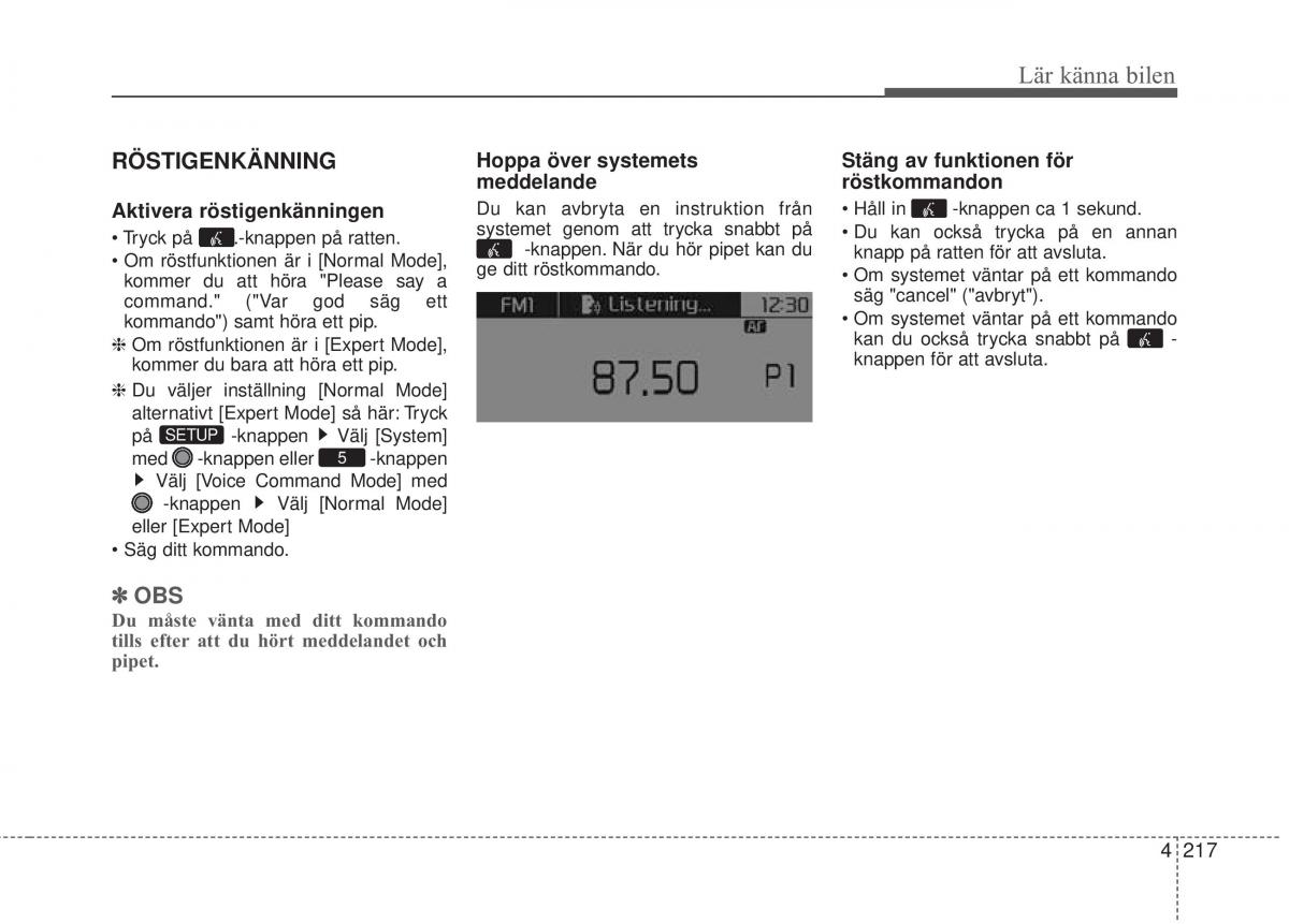 KIA Carens III 3 instruktionsbok / page 305