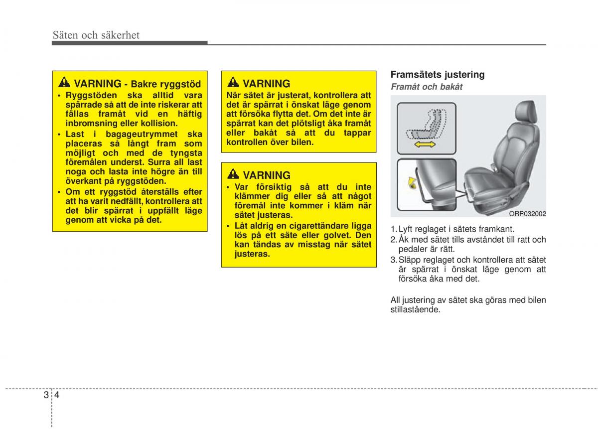 KIA Carens III 3 instruktionsbok / page 31