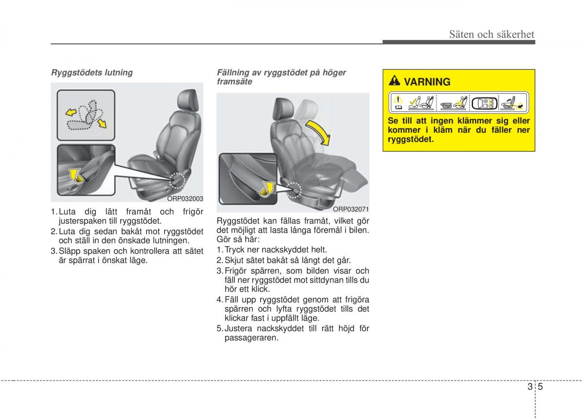 KIA Carens III 3 instruktionsbok / page 32